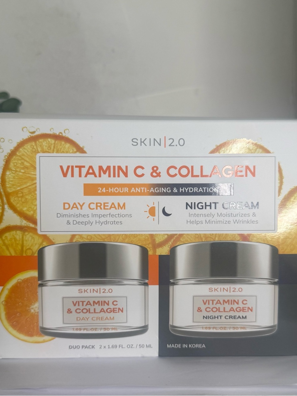 Vitamin C & Collagen Day & Night Cream Set Skin 2.0 New